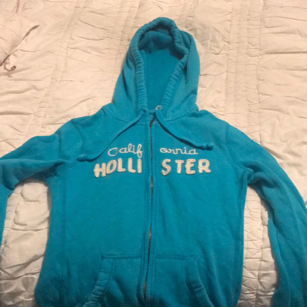 Blue Hollister jacket